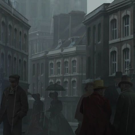 Dark Academia 19th Century, Rainy Victorian Aesthetic, Dark Academia 1800s Aesthetic, 1800 Aesthetic Dark, Revolution Aesthetic Dark, 1920s City Aesthetic, Victorian Orphanage Aesthetic, 1868 Aesthetic, Dunwall Aesthetic