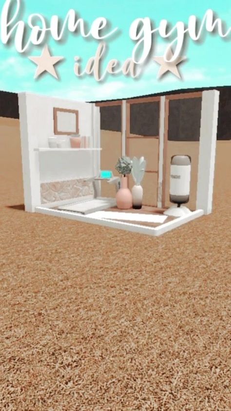 Bloxburg Gym, Bloxburg Aesthetic, Aesthetic Bloxburg, Bloxburg Rooms, Bloxburg Interior, Bloxburg Hacks, Blox Burg, Roblox House, Blocksburg Room Ideas￼