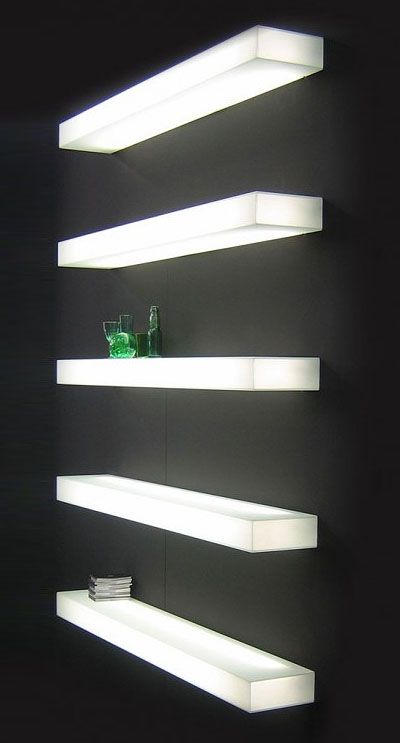 Shelves With Lights, Glass Shelves Kitchen, Floating Glass Shelves, Glass Wall Shelves, Floating Shelves Living Room, Floating Shelves Kitchen, Floating Shelves Bathroom, Shelf Lighting, Floating Shelves Diy