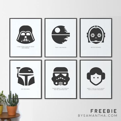 MAY the 4th be with you! {Star Wars Ideas} Decoracion Star Wars, Star Wars Bathroom, Star Wars Printables, Star Wars Classroom, Star Wars Bedroom, Star Wars Crafts, Star Wars Room, Ralph Mcquarrie, Star Wars Decor