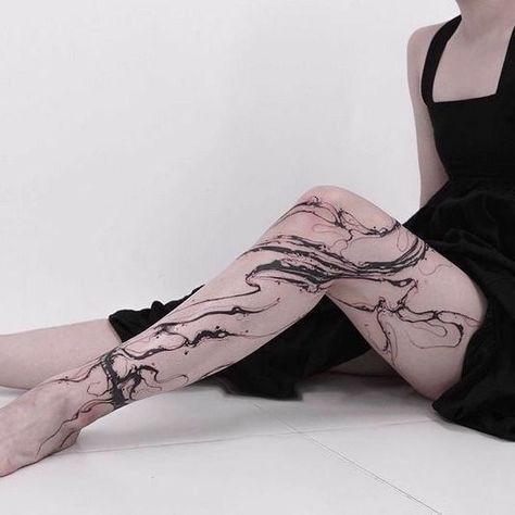 Spot Tattoo Sleeve, Fluid Tattoo Design, 16 Tattoo, Geniale Tattoos, Aesthetic Tattoo, Dark Tattoo, Dream Tattoos, Elegant Tattoos, Abstract Tattoo