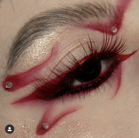 Alternative Eye Makeup, Artsy Makeup, Makeup Looks To Try, Makeup Humor, Rave Makeup, Swag Makeup, Queen Makeup, Ethereal Makeup, Red Makeup