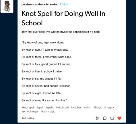 Spells For School Witchcraft, School Spells Witchcraft, School Witchcraft, Witch Things, Witch Board, Easy Spells, Witch Stuff, Witch Spirituality, Magic Spell Book