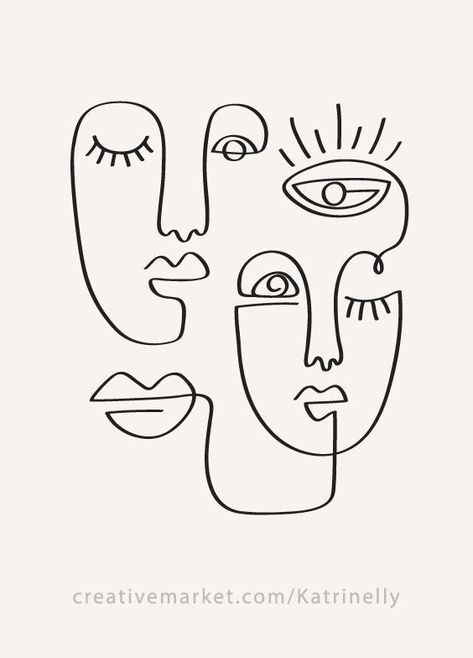 One Line Drawings, Visuell Identitet, Pose Portrait, Face Line Drawing, 30 Fashion, Protest Posters, Primitive Art, Single Line Drawing, Abstract Face Art