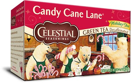 Candy Cane Lane | Celestial Seasonings Tea Shop Candy Cane Tea, Decaf Green Tea, Celestial Seasonings Tea, Stock Pile, Celestial Seasonings, Candy Cane Lane, Green Tea Bags, Natural Teas, Peppermint Tea