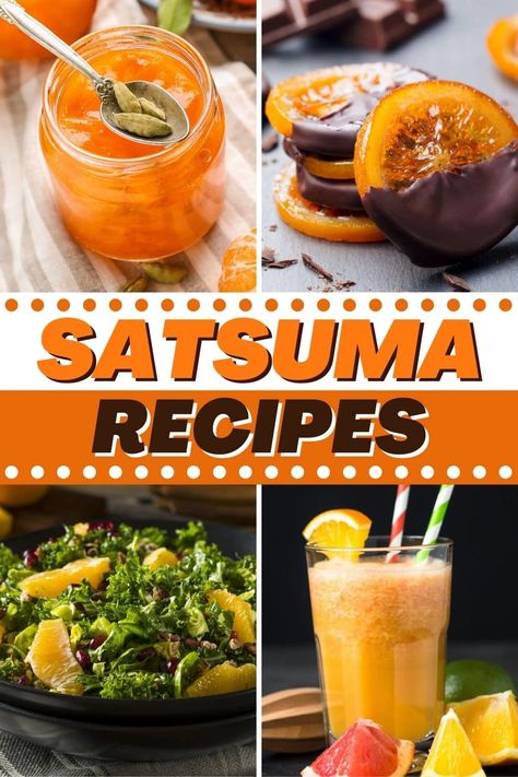 These satsuma recipes are full of citrus flavor! From jelly to salad to smoothies, this variety of oranges makes some truly tasty dishes. Satsuma Jelly Recipes, Satsuma Marmalade Recipes, Satsuma Pepper Jelly Recipe, Satsuma Jam Recipe, Satsuma Jelly, What To Do With Oranges, Satsuma Recipes, Satsuma Fruit, Jalapeno Jelly Recipes