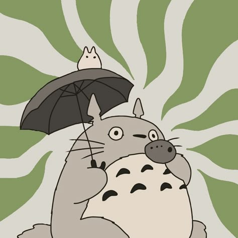 Totoro Background, Totoro Widget, Green Totoro, Studio Ghibli Wallpaper, Ghibli Background, Ghibli Wallpaper, Homescreen Icons, Ghibli Aesthetic, Studio Ghibli Background