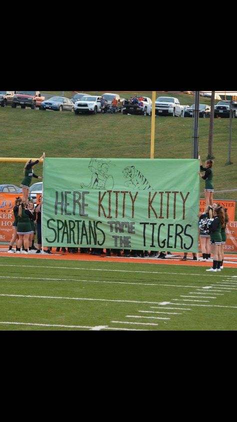 Eastside Spartans Run Through Banner 2016 Playoff Run Through Banner, Breakaway Banners Football Diy, Football Run Through, Football Banners Run Through Ideas, Run Through Banners Football, Stugo Posters, Cheer Banner Ideas, Football Run Through Signs High School, Run Through Banners