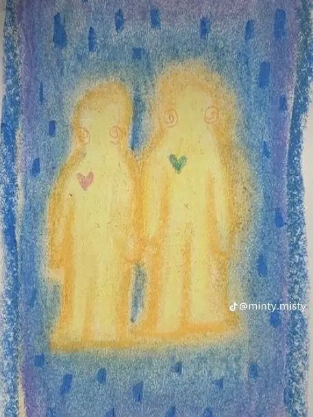 Crayon Doodles, Sketchbook Painting, Two Souls, Drawing Sketching, Oil Pastel Art, Art Diary, Arte Inspo, Arte Sketchbook, Pastel Art