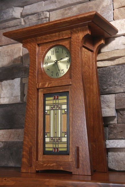 Handmade Craftsman style clock utilizing a Motawi Tile Craftsman Clocks, Motawi Tile, Craftsman Style Furniture, Arts And Crafts Interiors, Mission Style Furniture, Mission Furniture, Craftsman Furniture, Arts And Crafts Furniture, Arts And Crafts House