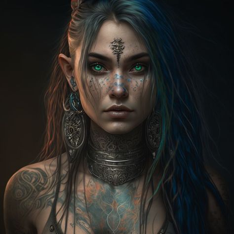 Seni Dan Kraf, Fantasy Inspiration, Digital Art Girl, Fantasy Artwork, Character Portraits, Dark Fantasy Art, A Face, Fantasy Character Design, Fantasy World