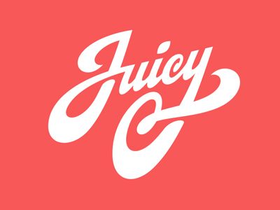 Juicy by GRAPHIC MANIAC #Design Popular #Dribbble #shots Juicy Logo Design, Juicy Typography, Juicy Lettering, Fun Typography Design, Oil Logo, Pop Logo, Hand Lettering Logo, Wordmark Logo, Word Mark Logo