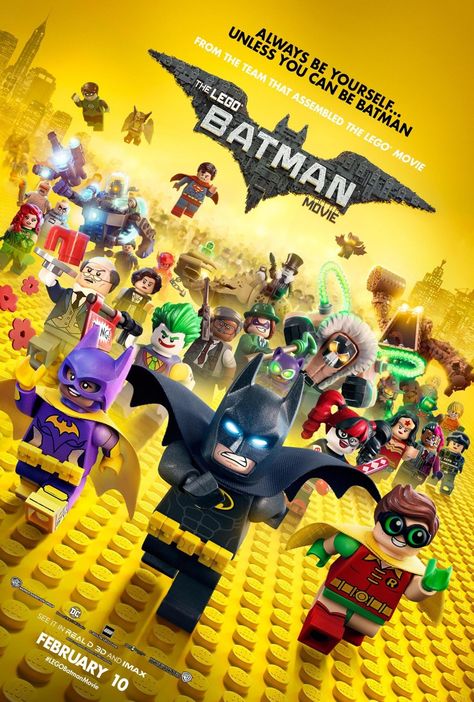 Poster Animation, Batman Movie Posters, Lego Film, The Lego Batman Movie, Lego Poster, Batman Film, Lego Batman Movie, Ralph Fiennes, Will Arnett