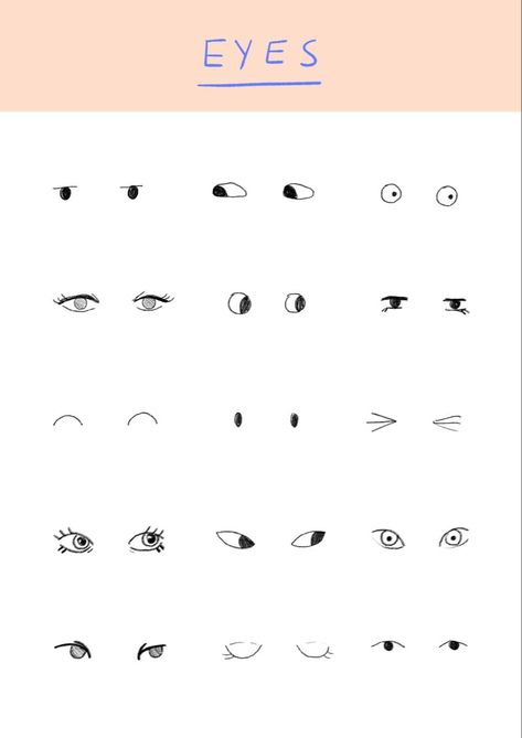 Eye Reference Eye Reference, Eye Illustration, Drawing Cartoon Faces, Face Illustration, Simple Cartoon, Simple Illustration, Illustration Inspiration, Simple Doodles, Book Art Drawings