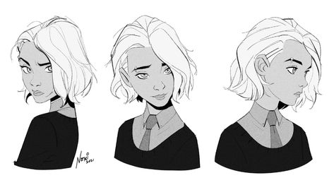 ArtStation - Gwen Stacy Facial Expressions, Christian Fenis Spider Gwen Expressions, Gwen Stacy Expressions, Gwen Character Design, Gwen Stacy Drawing Reference, Gwen Stacy Reference Sheet, Gwen Stacy Character Design, Spiderverse Expression Sheet, Spiderverse Expressions, Spiderman Expressions Drawing