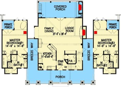 Master Suite Floor Plan, Lodge Plans, Dog House Plan, Multigenerational House Plans, Housing Community, Multigenerational House, Ranch Houses, Inlaw Suite, House Renos