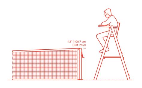 Tennis Umpire Chair - Traditional Dimensions & Drawings | Dimensions.com Tennis Net, Stroller Toys, He Or She, Wimbledon, Tennis Players, The Court, Tennis Court, Stroller, Tennis