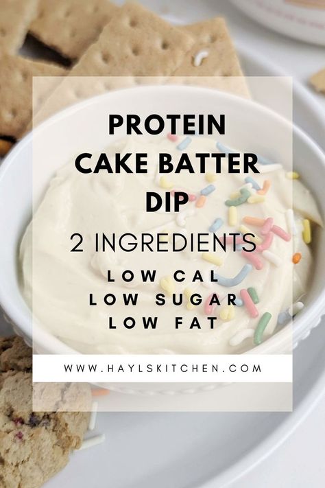 Lip-smacking delicious Protein Cake Batter Dip with just 2 ingredients. This low fat, low sugar high protein funfetti dip is perfect for a birthday or any celebration! Protein Funfetti Dip, Birthday Cake Protein Powder Recipes, Protein Dunkaroo Dip, Cake Batter Dip With Yogurt, Birthday Cake Protein Pudding, Cake Batter Protein Pudding, Cake Batter Premier Protein Recipes, Cake Batter Protein Shake Recipes, High Protein Dips