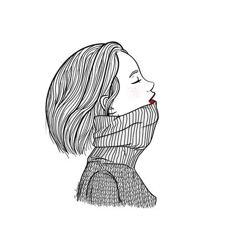 Sara Herranz Tumblr Tattoo, Tumblr Outline, Illustrations And Posters, A Drawing, 그림 그리기, Illustrations Posters, Drawing Inspiration, Line Drawing, Art Sketches