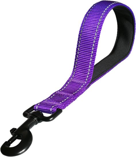 Puppy Guide, Short Dog Leash, Service Dog Gear, Service Dogs Gear, Stuff For Dogs, Purple Dog, Short Dog, Leash Training, Pet Leashes