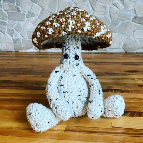 Crochet Mushroom Mushkin Free Amigurumi Pattern Crocheted Mushrooms Free Pattern, Mushroom Tutorial, Mushroom Patterns, Mushroom Crochet Pattern, Amigurumi Mushroom, 2024 Crochet, Mushroom Crochet, Free Crochet Amigurumi, Diy Amigurumi