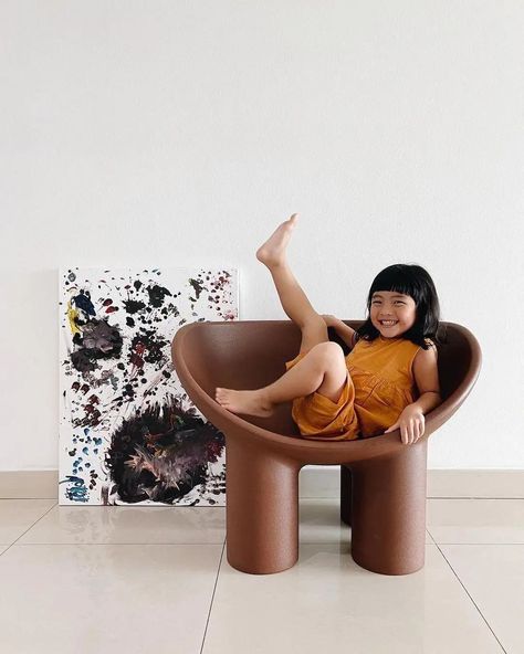 In Stock Roly Poly Armchair Peat By Driade, Faye Toogood For Sale at 1stDibs | roly poly chair Roly Poly Chair, Poly Chair, Faye Toogood, Roly Poly, A Well, Lounge Chair, Bali, Home Furniture, Lounge