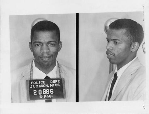 John Lewis tweets about anniversary of release from prison Freedom Riders, Civil Rights Leaders, Civil Rights Movement, American Heroes, Martin Luther King Jr, African American History, Black American, History Facts, Mug Shots