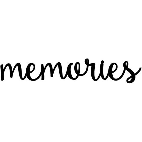 Memories Memories Sign Metal Sign Rustic Word Art Sign Housewarming... ($20) ❤ liked on Polyvore featuring home, home decor, wall art, text, fillers, words, wall hangings, wall dÃ©cor, saying and quotes Memories Word Art Letters, Logo Fonts Free, Gallery Wall Template, Metal Garden Wall Art, Memory Words, Black Metal Wall Art, Art Text, Quotes Black, Outdoor Metal Wall Art