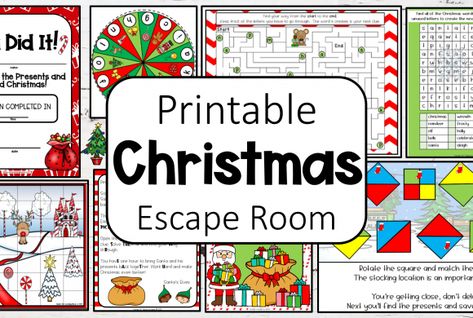 christmas escape room feature image2 Escape Room Christmas Theme, Christmas Escape Room For Kids Free, Free Christmas Escape Room, Nativity Escape Room, Free Printable Escape Room, Christmas Escape Room For Kids, Diy Escape Room For Kids, Diy Escape Room Ideas, Escape Room Printable