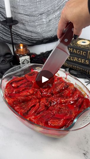 8.8K views · 10K reactions | Unroll a spooky twist on your favorite comfort food - Cinnamon Roll Intestines (or brains). A spooktacular treat for this Halloween season 🔪🩸

**Updating post to add ingredients 
1 package of cinnamon rolls 
½ cup heavy cream
4 tablespoons unsalted butter, divided.
¼ teaspoon ground cinnamon
2 tablespoons light brown sugar, packed
2-3 drops of red food dye

#cinnamonrollintestines #tiktokcinnamonrolls #twistedtreats #spookytreats #bloodyhalloween | Trina H 🎉 Mom Blogger | Mike Chibante · Halloween Theme (Opening) Cinnamon Roll Brains Halloween, Cinnamon Roll Halloween, Cinnamon Roll Intestines, Halloween Cinnamon Rolls, Red Food Dye, Halloween Food Crafts, Gross Food, Creepy Halloween Decorations, Spooky Treats