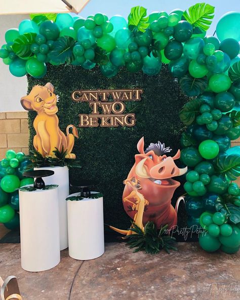 𝟗𝟎𝟗 𝐏𝐫𝐞𝐭𝐭𝐲 𝐏𝐞𝐭𝐚𝐥𝐬 on Instagram: “Lion 🦁 King set up for my grandson 2nd birthday.🥳 . . #lionking #lionkingparty #organicballoongarland #balloons #balloongarland…” Two Wild Lion King Birthday, 2nd Birthday Lion King Theme, Lionking Theme Birthday, Lion King Backdrop Ideas, Wild One Lion King Birthday, Lion King Second Birthday Party, Lion King Themed Birthday Party, Lion King 2nd Birthday, Lion King 2nd Birthday Party Ideas