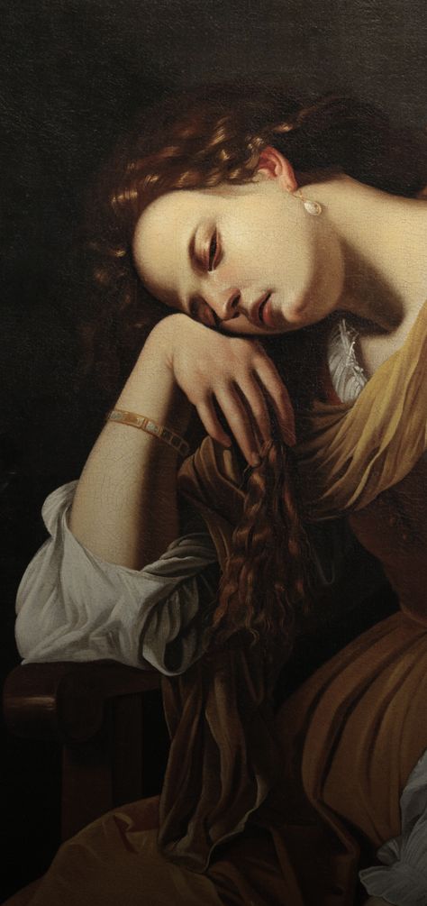 Weeping Mary, Artemisia Gentileschi, Baroque Painting, Rennaissance Art, Religious Painting, Historical Painting, Baroque Art, Mary Magdalene, Historical Art