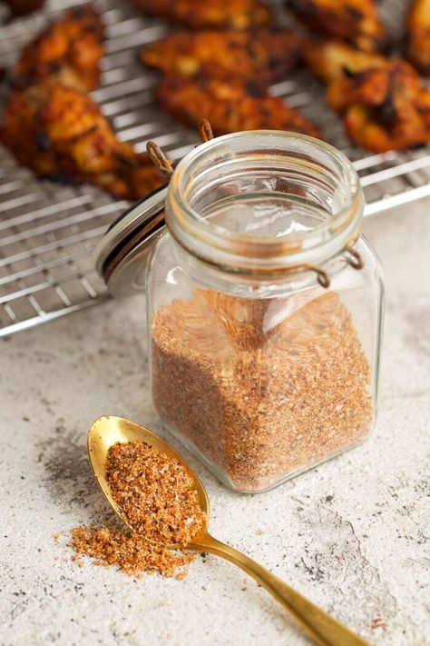 Chicken Wing Seasoning - The Suburban Soapbox Wing Seasoning Dry, Wing Dust Recipe, Chicken Wing Rub, Wing Seasoning, Chicken Wing Seasoning, Air Fry Chicken Wings, Homemade Seasoning, Gluten Free Cookbooks, Oven Baked Chicken Breasts