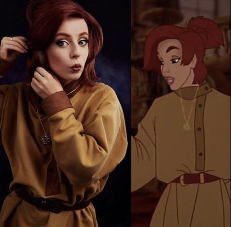 Red Head Movie Characters, Halloween Costumes Redhead, Red Head Halloween Costumes, Redhead Costume, Anastasia Cosplay, Eve Costume, Anastasia Movie, Halloween Costumes Friends, Halloween Costumes For Teens