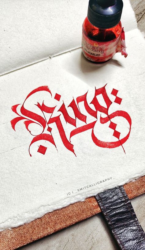 King King Calligraphy, Faux Calligraphy Alphabet, Latin Calligraphy, Creative Calligraphy, Tattoo Lettering Alphabet, Faux Calligraphy, Alphabet Font, Calligraphy Artwork, Calligraphy Words