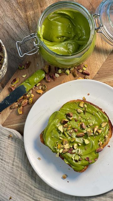 Matcha Combination, Pistachio Toast, Nekohama Matcha, Matcha Toast, Matcha Pistachio, Matcha Butter, Matcha Custard, Matcha Food, Pistachio Spread