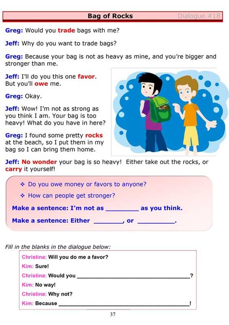 Short Conversations In English, English Dialogues, Conversation English, Esl Writing, English Conversation For Kids, Dialogue Writing, Advance English, Esl Grammar, 3 Letter Words