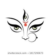 Durga Eyes Images, Stock Photos & Vectors | Shutterstock Durga Mata Tattoos, Durga Maa Eyes Tattoo, Devi Maa Tattoo Design, Mahakali Rangoli Design, Durga Eyes Drawing, Durga Mata Mandala Art, Lord Durga Drawing, Durga Eyes Tattoo, Durga Maa Paintings Folk Art