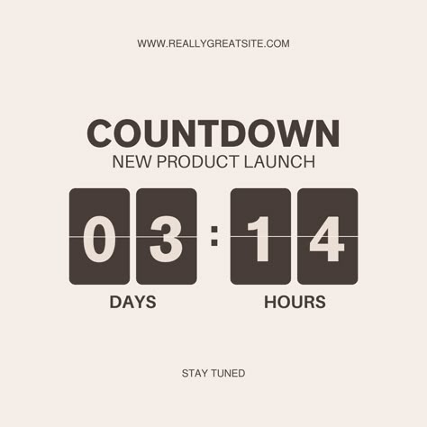 ⏳ Build excitement for your upcoming release with our Brown and Beige Simple Product Countdown Launch Instagram Post! This elegant and minimal design features warm brown and beige tones, perfect for announcing your product launch with style. Ideal for businesses and brands preparing for a new product drop, this customizable post helps you create buzz and anticipation with a sleek countdown. Download now to elevate your launch strategy with sophistication and simplicity! #ProductLaunch #CountdownPost #MinimalistDesign #BrownAndBeige #InstagramMarketing #BrandingEssentials #ProductReveal #LaunchCountdown #SocialMediaStrategy #CustomizablePost Instagram Marketing Post Design, Pre Launch Content Calendar, Countdown On Instagram Ideas, New Product Announcement Design, Brand Launch Instagram Post Design, Brand Launch Aesthetic, Rebranding Announcement Design Instagram, Instagram Launch Post, Upcoming Events Instagram Post