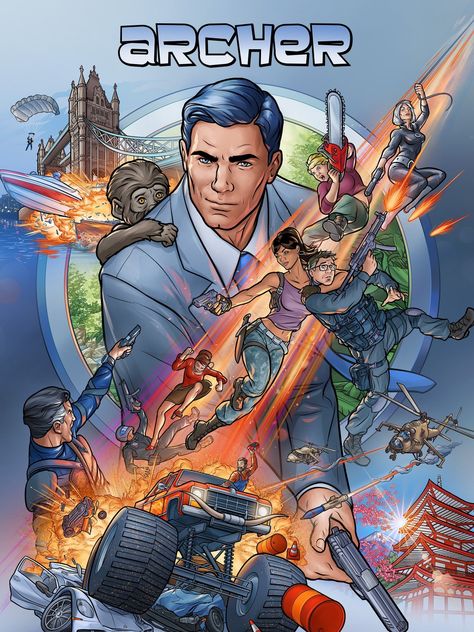 Archer Show, Archer Tv Show, Archer Fx, Jessica Walter, Sterling Archer, Seasons Posters, Trailer Images, Season 12, Episode 3