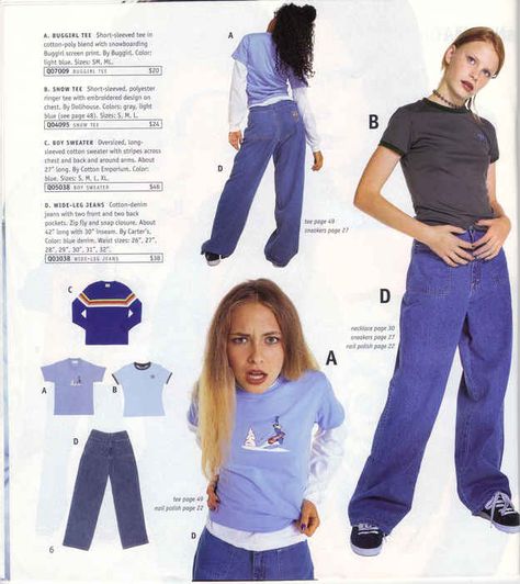 Ringer tees. And lots of other clothes I wore in high school!! 90s Fashion Catalog, 90s Teen Fashion, Sup Girl, Early 2000s Fashion, 1990s Fashion, 90s Fashion Outfits, Linda Evangelista, 2000s Fashion Outfits, Fashion Catalogue