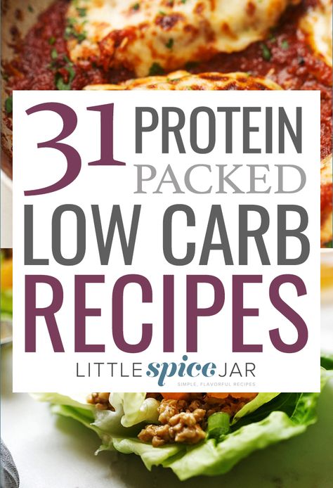 31 recipe round up for protein packed low carb recipes. These meals are made in the slow cooker, oven, or stove top! There's breakfast, lunch, and dinner. Crockpot Low Carb, Breakfast Crockpot, Low Carb Dinners, Breakfast Low Carb, Low Carb Meal Prep, High Protein Low Carb Recipes, Low Carb Diets, Low Carb Eating, Keto Foods