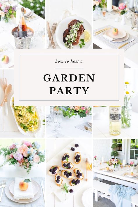 Garden Party Perfection: A Complete Guide to Hosting an Enchanting Outdoor Gathering Garden Party Snacks Finger Foods, Garden Party Brunch Food, Garden Dinner Party Menu Food, Food For Garden Party, Garden Party Menu Ideas Food, How To Host A Garden Party, Garden Party Games For Adults, Garden Party Activities Adults, Garden Party Ideas Food