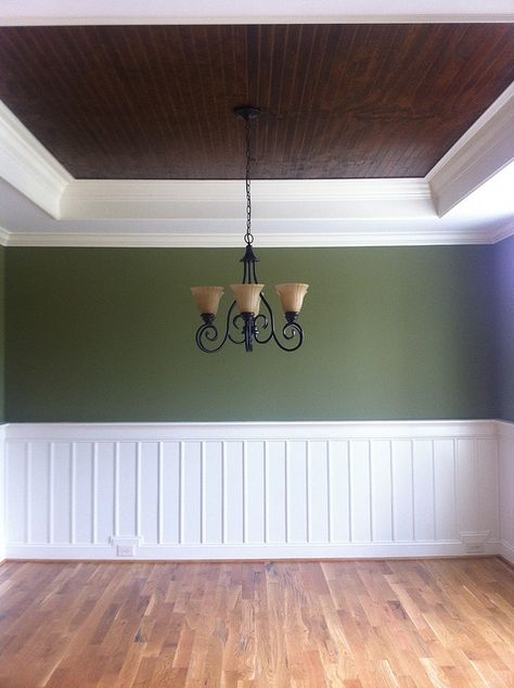 Stained Beadboard Ceiling | Stained Beadboard Ceiling, | Flickr - Photo Sharing! Beadboard Ceiling Bathroom, Stained Beadboard Ceiling, Stained Beadboard, Bathroom Beadboard, Ceiling Dining Room, Beadboard Bathroom, Beadboard Ceiling, Dining Room Ceiling, Bathroom Ceiling