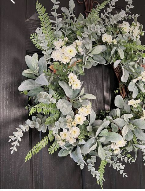 Decorative Wreaths Indoor, All Year Round Wreath, All Season Wreaths For Front Door, Year Round Wreaths For Front Door, Spring Summer Wreaths Front Doors, Wedding Wreaths For Door, Oversized Wreath, Greenery Wreath Front Door, White And Silver Decor