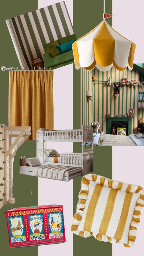 Circus Themed Bedroom, Circus Room, Big Kid Bedroom, Theme Bedroom, Themed Bedroom, Themed Nursery, Circus Theme, Boy Bedroom, Baby Boy Rooms