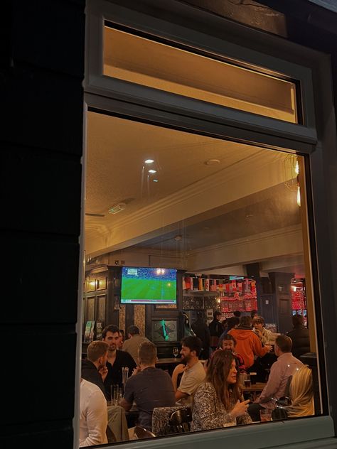 British Football Aesthetic, Uk Pub Aesthetic, English Pub Aesthetic, British Pub Aesthetic, Football Pub, Uk Nostalgia, Pub Aesthetic, British Core, Euros Football