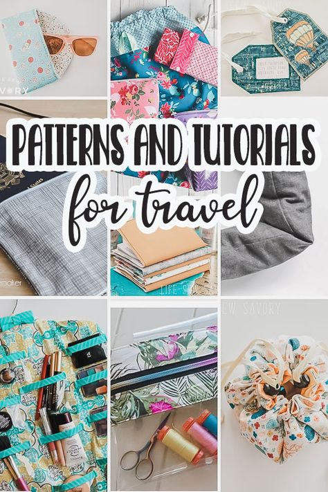 Check out this amazing list of sewing tutorials for travel. You will love sewing these patterns and tutorials for travel. Get ready for your next trip big or small with these useful sewing tutorials. Sewing Travel Accessories, Cricut Videos, Diy Travel Accessories, Diy Sewing Gifts, Travel Sewing, Sewing Projects Free, Pouch Sewing, Small Sewing Projects, Earrings Diy