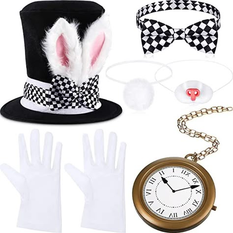 Alice In Wonderland Bunny Costume Diy, Plus Size White Rabbit Costume, White Rabbit Diy Costume, White Rabbit Alice In Wonderland Costume Diy, White Bunny Costume Alice In Wonderland, Alice In Wonderland Costume Ideas Diy, Easy Alice In Wonderland Costume, Alice In Wonderland Bunny Costume, White Rabbit Alice In Wonderland Costume