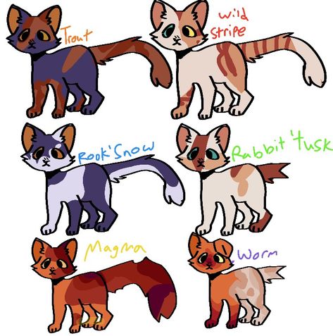 finally posted again!! these r just a few freebies honestly Free Adoptables, Oc Design, Warrior Cats, Drawing Ideas, Cute Animals, Drawings, Quick Saves, Art, Design